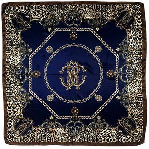 CR Letter Satin Charmeuse Scarf